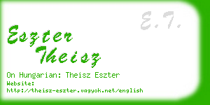 eszter theisz business card